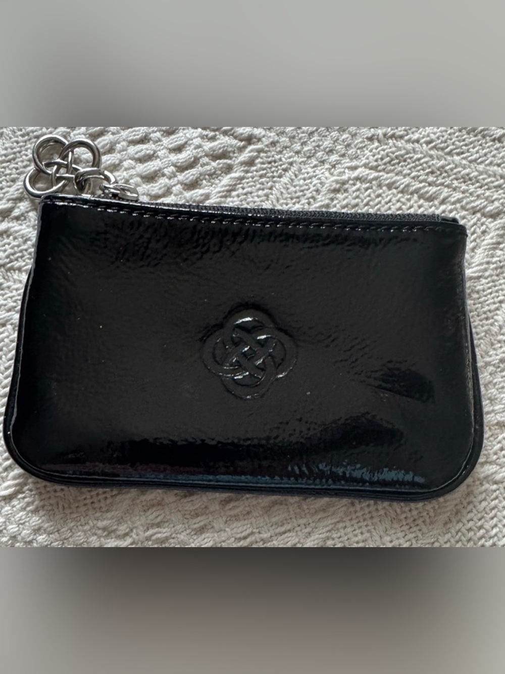 Stella and dot Black Patent Leather Wristlet Clutch - Women's Accessory